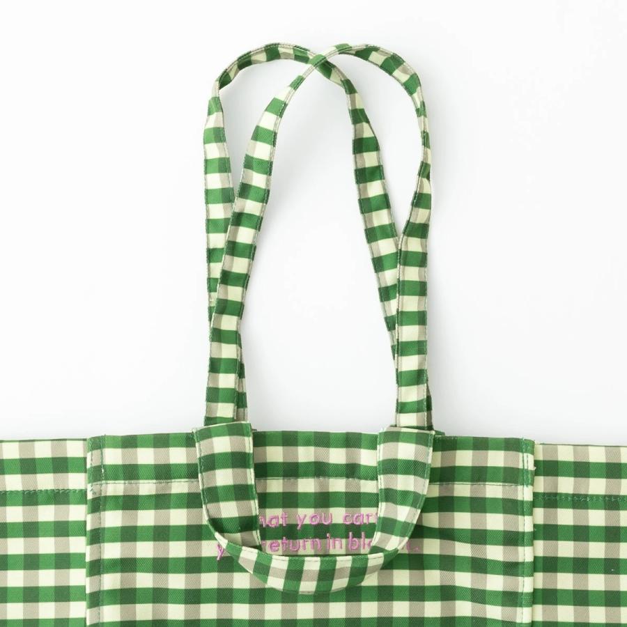 ビージ beej ギンガムチェック トートバッグ Gingham check totebag