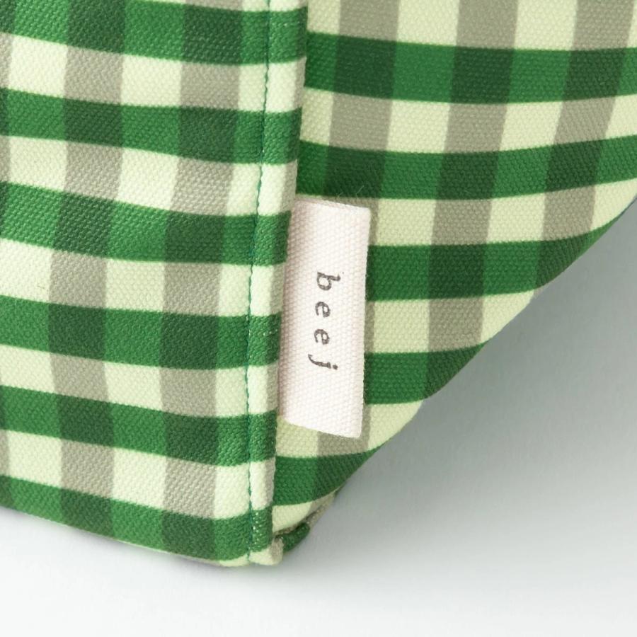 ビージ beej ギンガムチェック トートバッグ Gingham check totebag