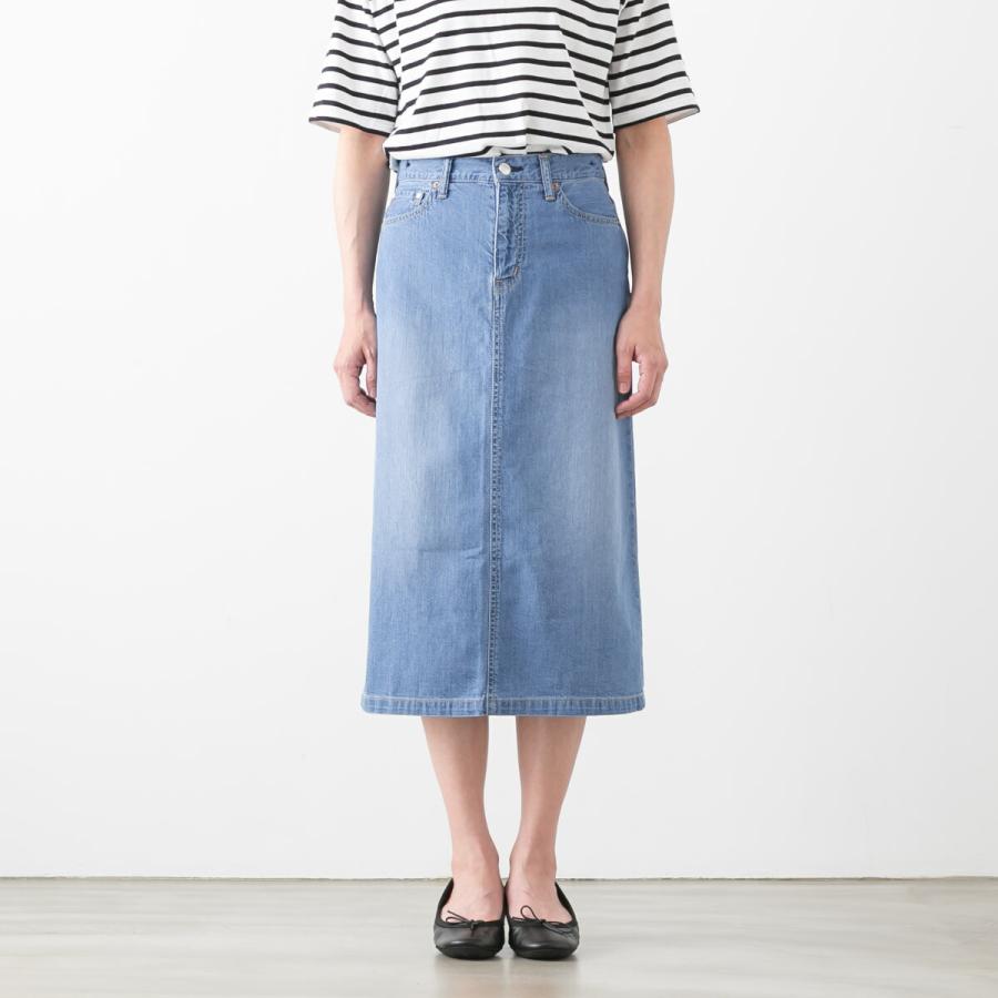 caqu（サキュウ） FS 3/4 skirt 2 デニム スカート caqu 25029 3y