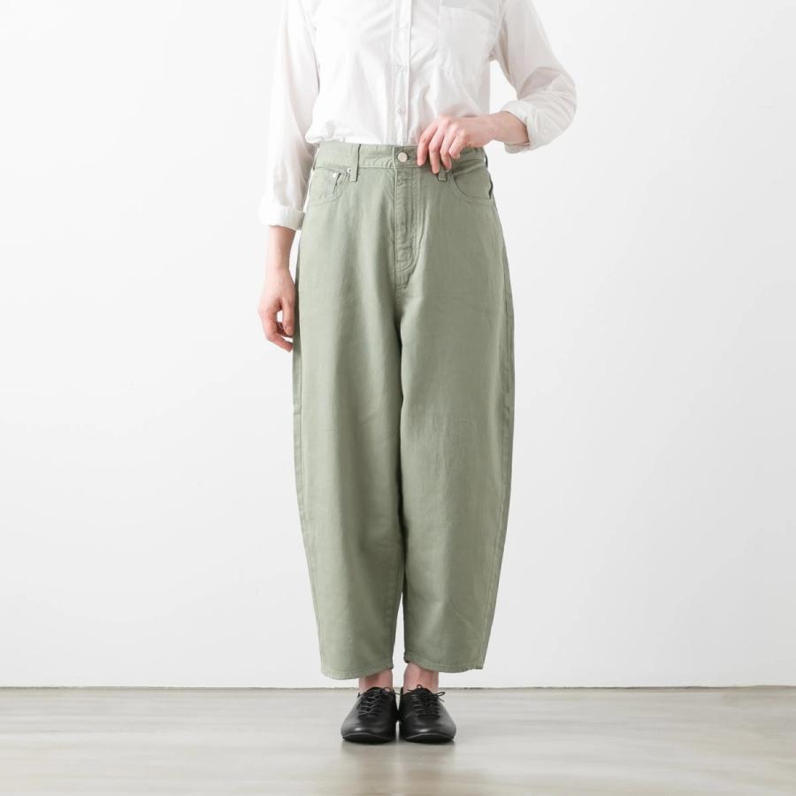 caqu（サキュウ） Color Linen Barrel Pants カラー コットン リネン 