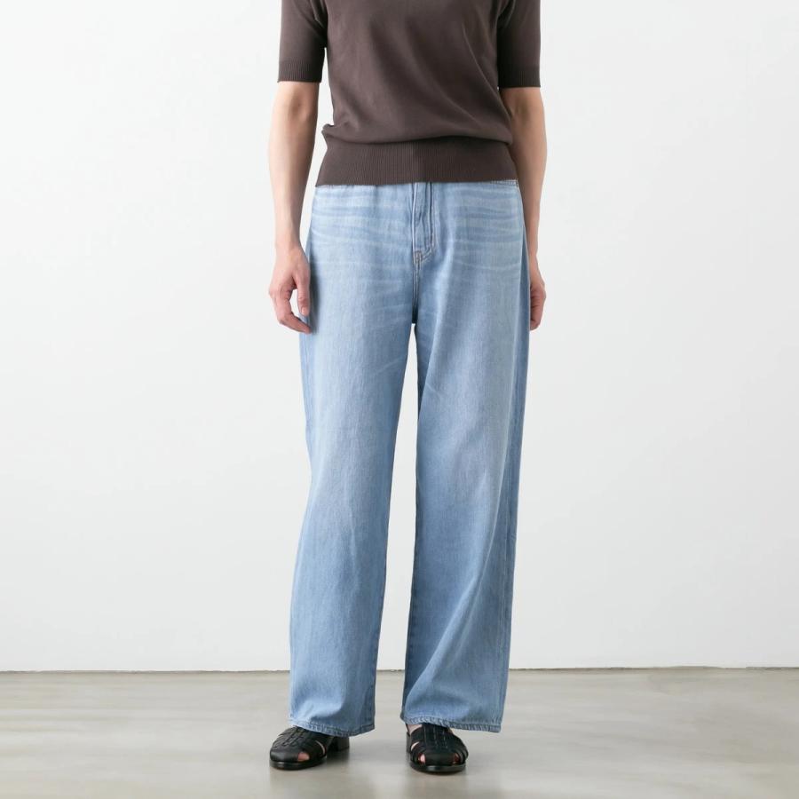 caqu（サキュウ） リネン サギング ワイド パンツ linen sagging wide