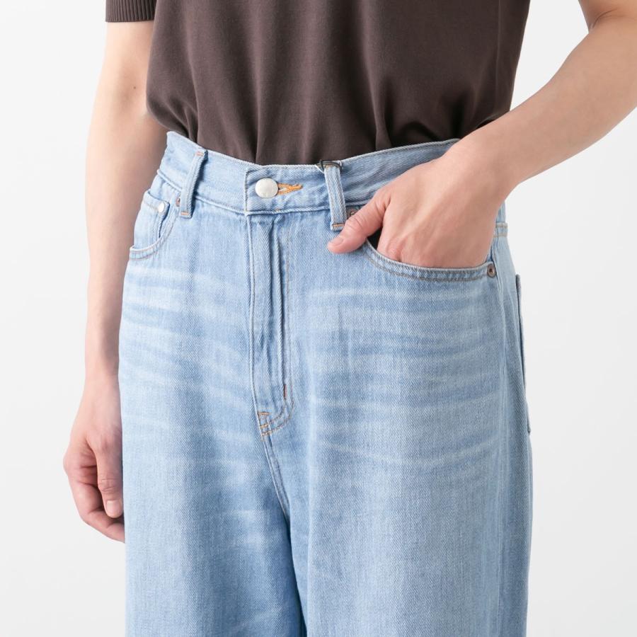 caqu（サキュウ） リネン サギング ワイド パンツ linen sagging wide