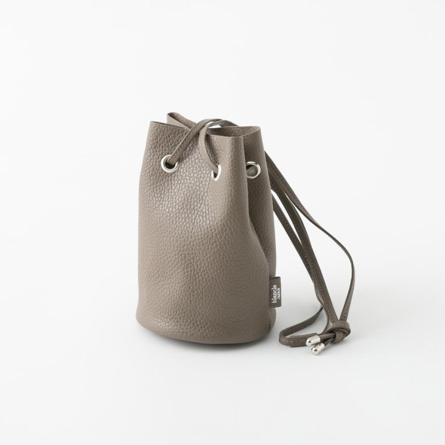 blancle ブランクレ S.LEATHER TUBE MINI DRAWSTRING シュリンクレザー 
