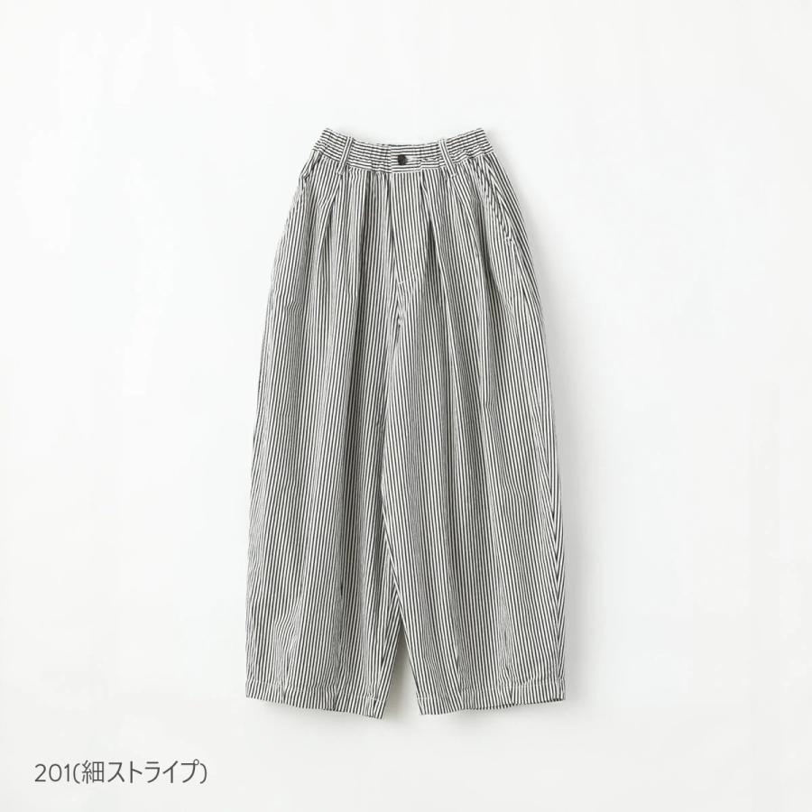 ハーベスティ STRIPE CIRCUS PANTS ストライプ サーカス パンツ HARVESTY A12108 レディース バルーンパンツ ボールパンツ バルーンシルエット コットン 綿｜bluebeat-y｜07