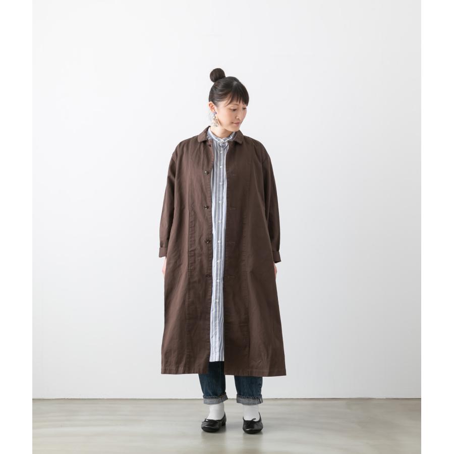 ハーベスティ コート アウター オーバー コットン チノクロス ステン