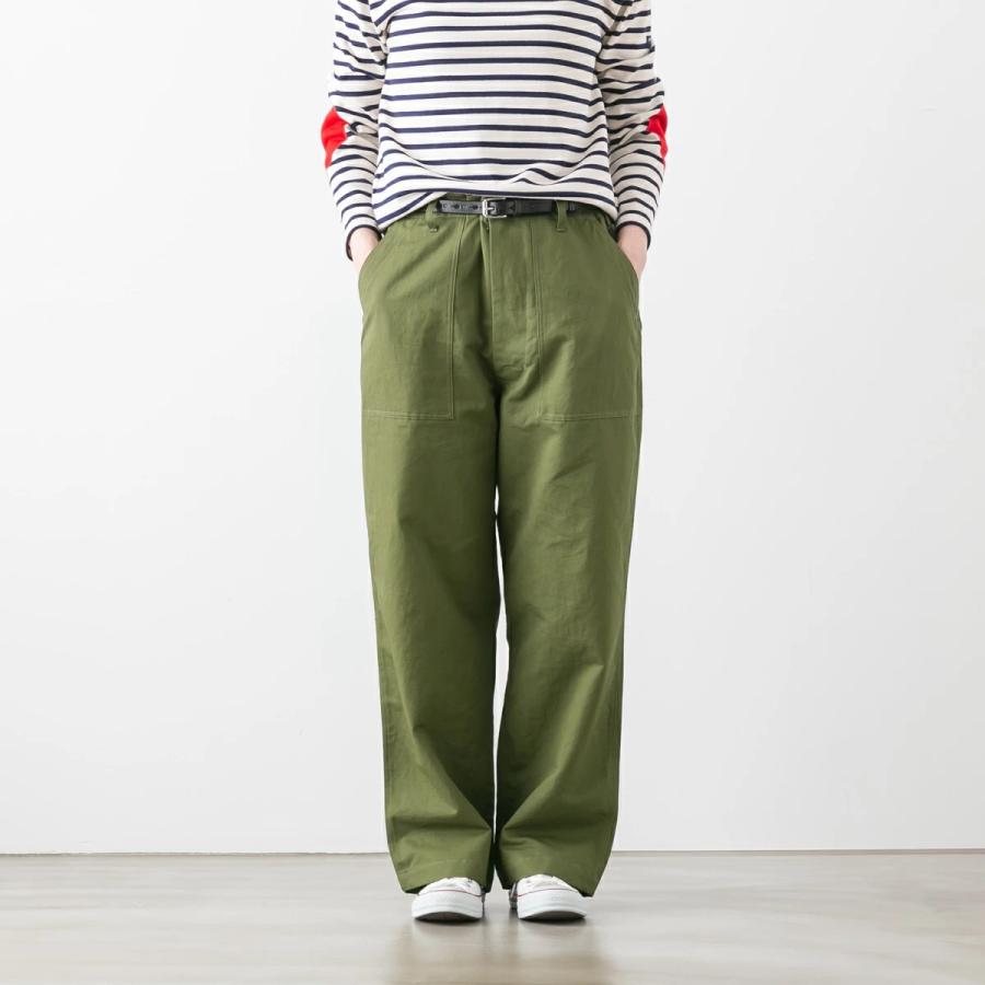 HARROW TOWN STORES エイチティーエス LINEN KERSEY BAKER PANTS