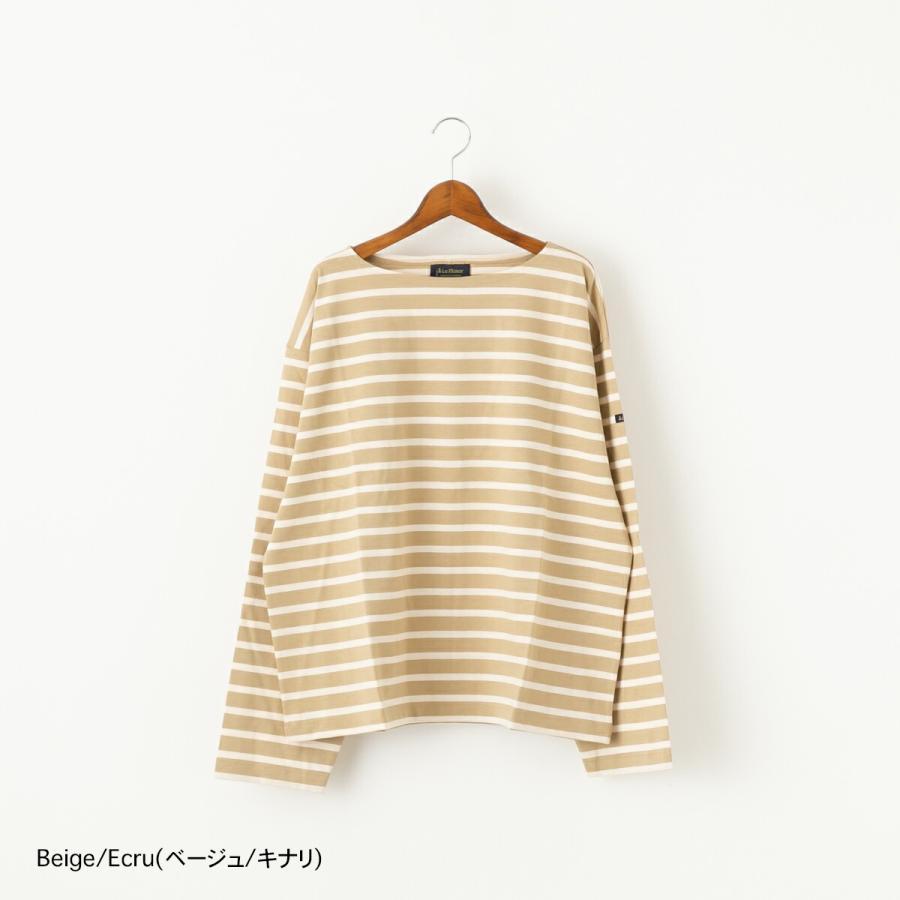 Le minor×ROSSO　オリジナルパネルボーダープルオーバー　KHAKI 30%OFF】ルミノア パネルボーダー ボーダー 長袖 カットソー メール便