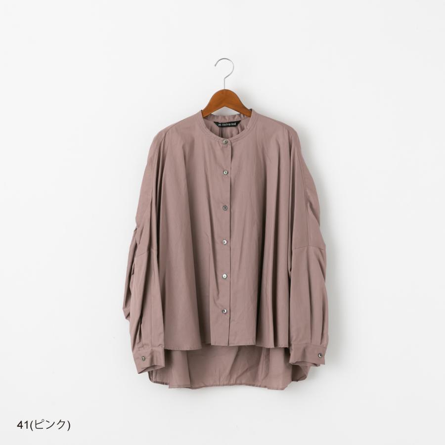 mizuiroind ミズイロインド バックギャザー ワイド シャツ mizuiroind ミズイロインド バックギャザー ワイド シャツ