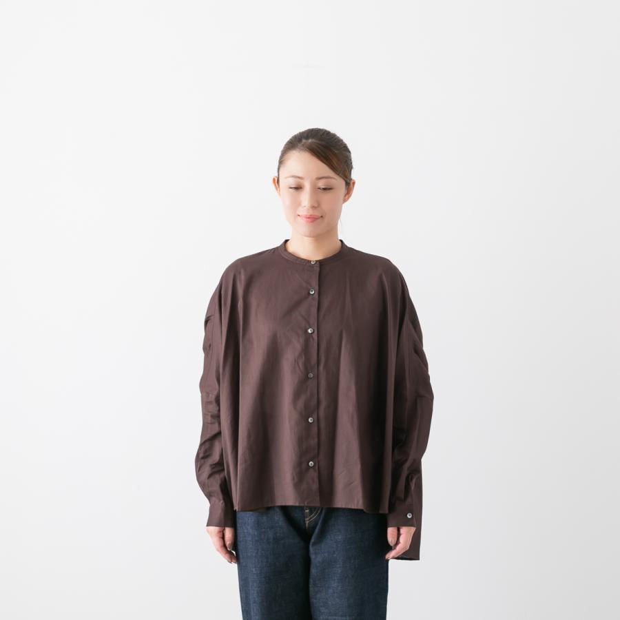 mizuiroind ミズイロインド バックギャザー ワイド シャツ mizuiroind ミズイロインド バックギャザー ワイド シャツ