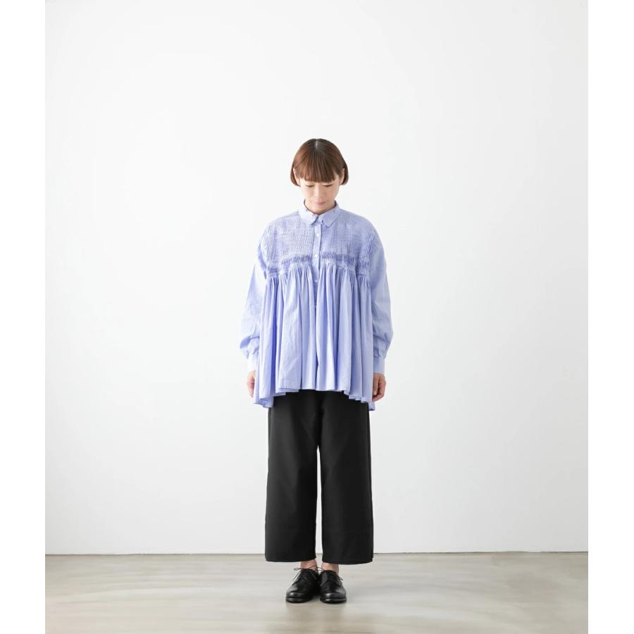 【30%OFF】ミズイロインド ピンタック シャツ チュニック mizuiro ind 230010 レディース ブラウス シャツ ボリューム ゆったり 【30%OFF】ミズイロインド ピンタック シャツ チュニック mizuiro ind 230010 レディース ブラウス シャツ ボリューム ゆったり