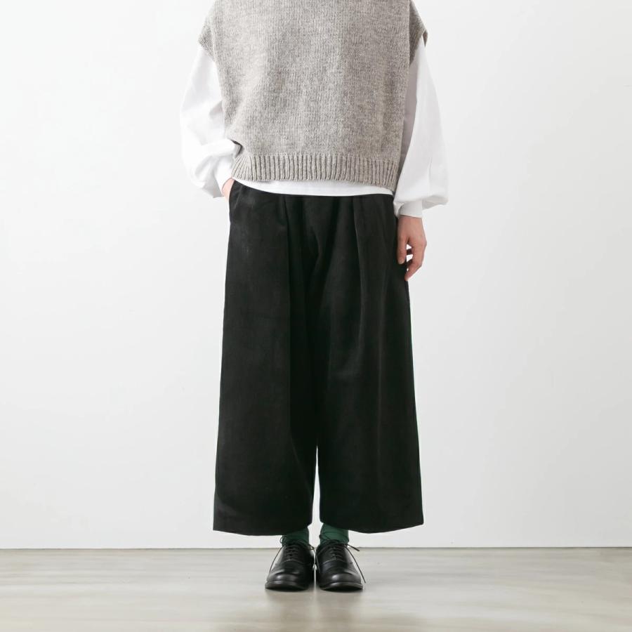 nicolson&nicolson ミズイロインド コーデュロイ ワイド パンツ