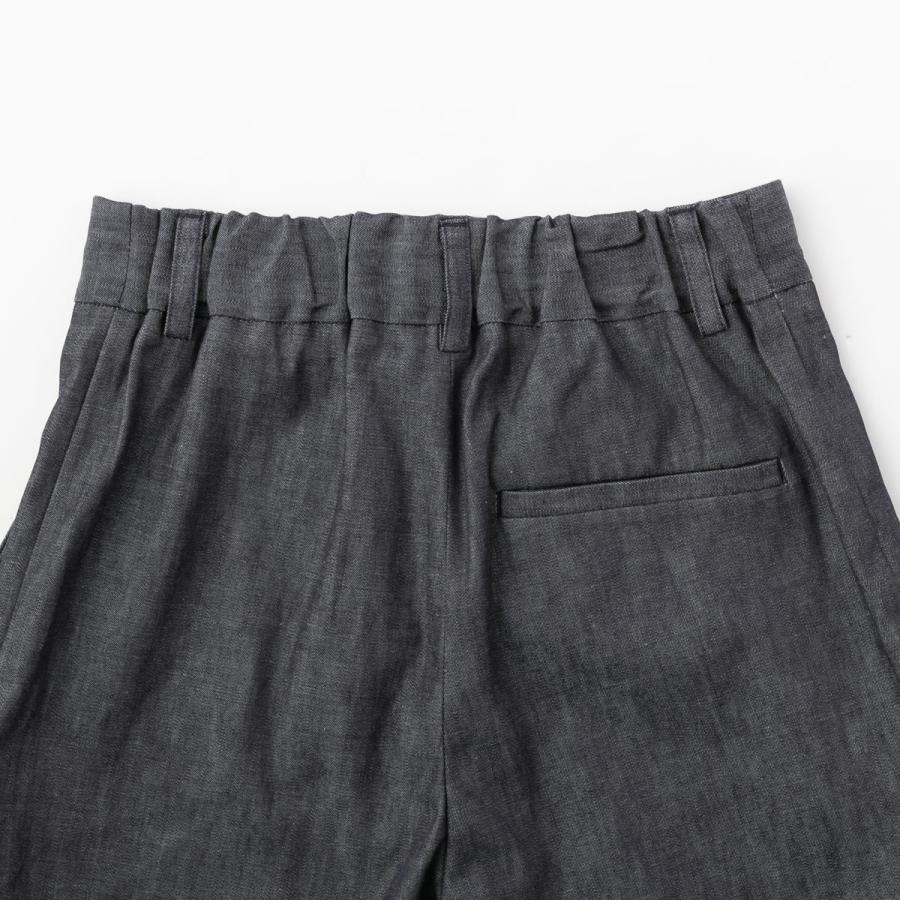 【20OFF】ニコルソン アンド ニコルソン レディース ボトムス デニム パンツ 岡山デニム ウエストゴム テーパード コットン 綿