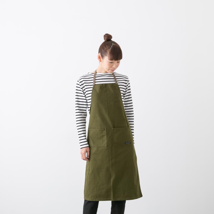 メール便OK) NAPRON ナプロン 4POCKET CANVAS FULL APRON キャンバス