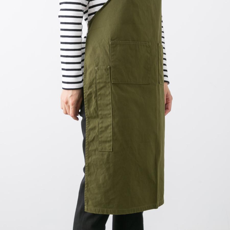 メール便OK) NAPRON ナプロン 4POCKET CANVAS FULL APRON キャンバス