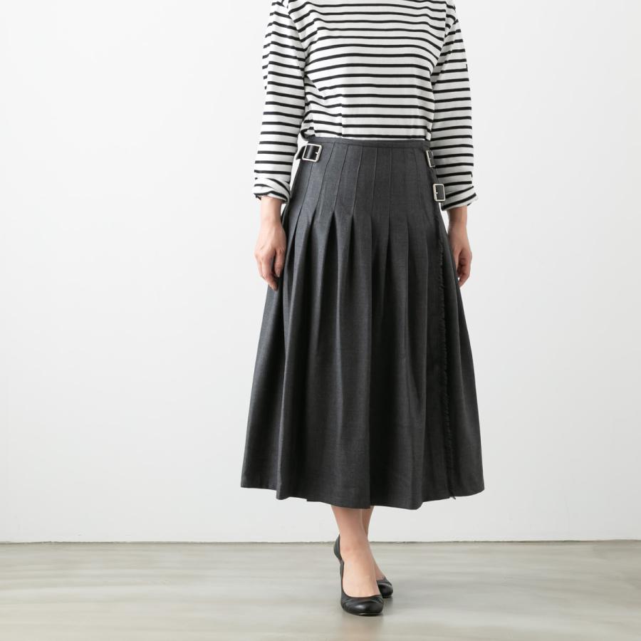 オニール オブ ダブリン/ ウール タック ラップスカート O'NEIL of DUBLIN オニール・オブ・ダブリン スカート ウール