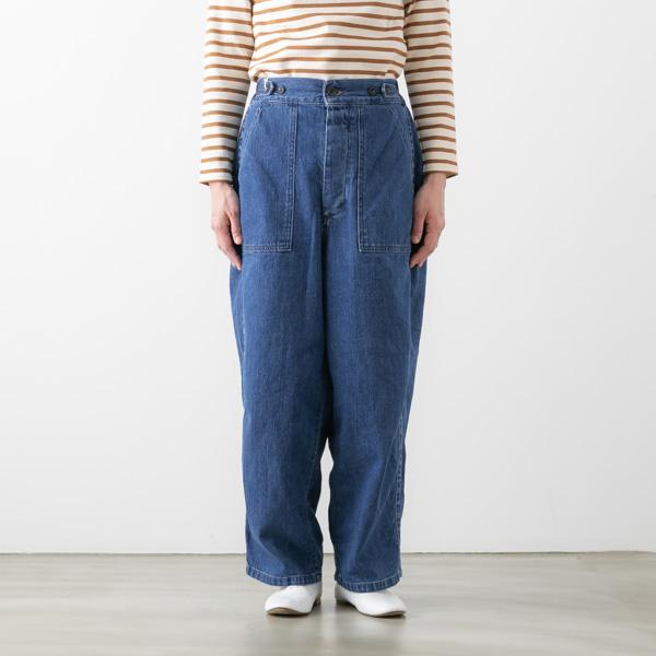 【美品】オーディナリーフィッツ　ジェームスパンツ　デニム　L ワイドテーパード 美品】オーディナリーフィッツ ジェームスパンツ デニム L