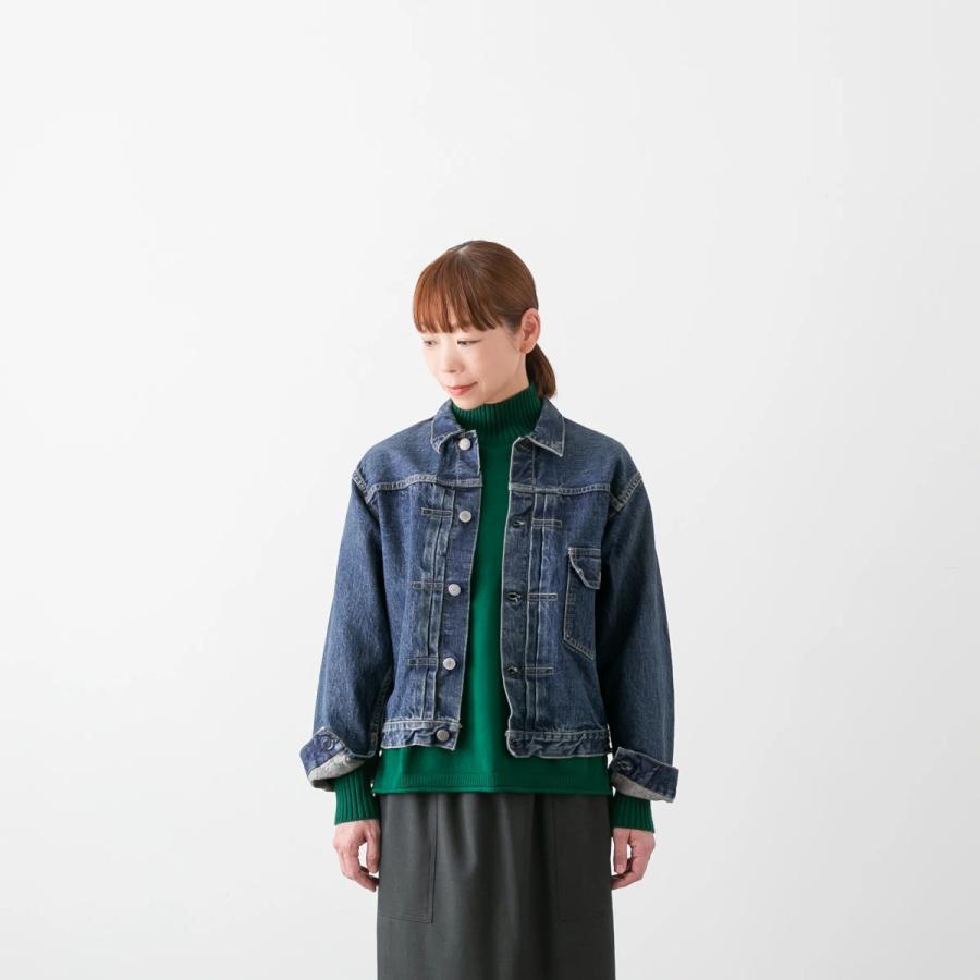ジャケット・アウター orSlow TYPE1 PLEATED FRONT DENIM BLOUSE orslow オアスロウ TYPE1 PLEATED FRONT BLOUSE ONE WASH デニム
