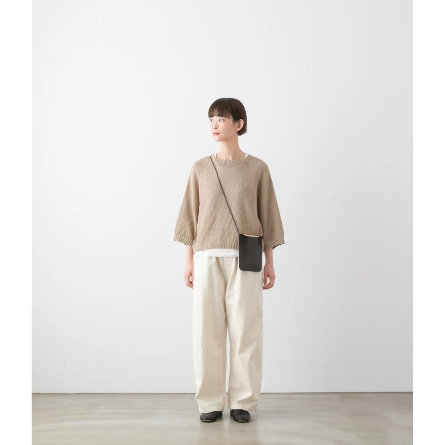 サラウェア リネン ニット 七分袖 プルオーバー SARAHWEAR C11591 定番