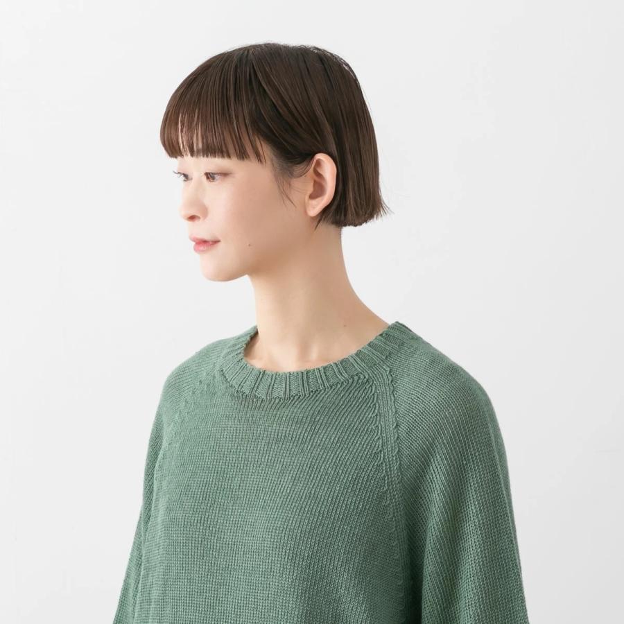 サラウェア リネン ニット 七分袖 プルオーバー SARAHWEAR C11591 定番