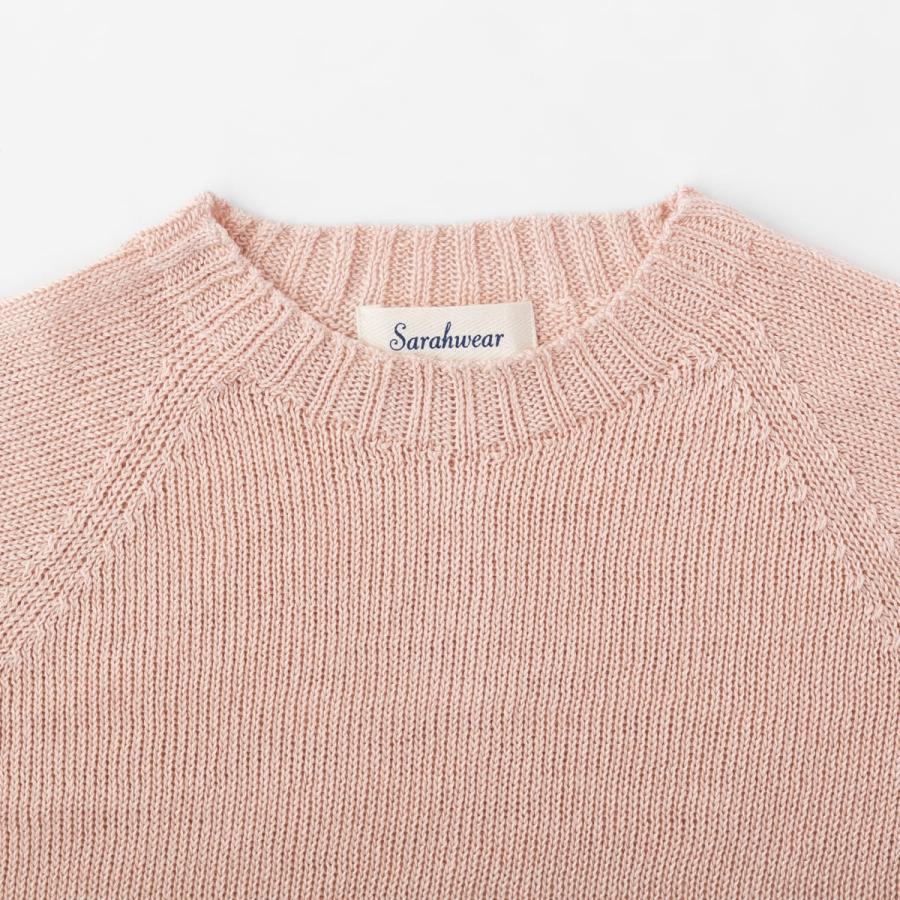 サラウェア リネン ニット 七分袖 プルオーバー SARAHWEAR C11591 定番