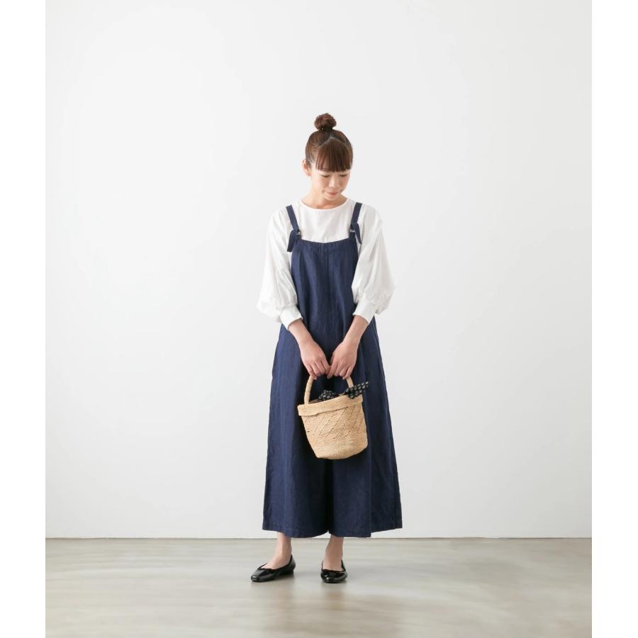 wonnyribbon デニムサロペットパンツ　スカートパンツ　セット売り サラウェア コットンリネン デニム サロペット パンツ C16063