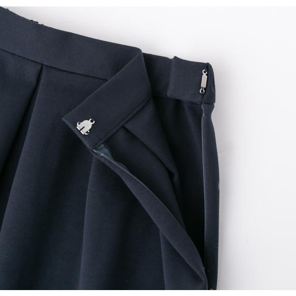 サラウェア ポンチ タック スカート キレイめ セットアップ 通勤 入学 