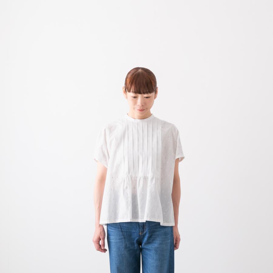 【30%OFF】スタンプ アンド ダイアリー コットン 刺繍 フロントタック ブラウス メール便OK STAMP and DIARY SDC410SS48 半袖 春夏 の商品画像