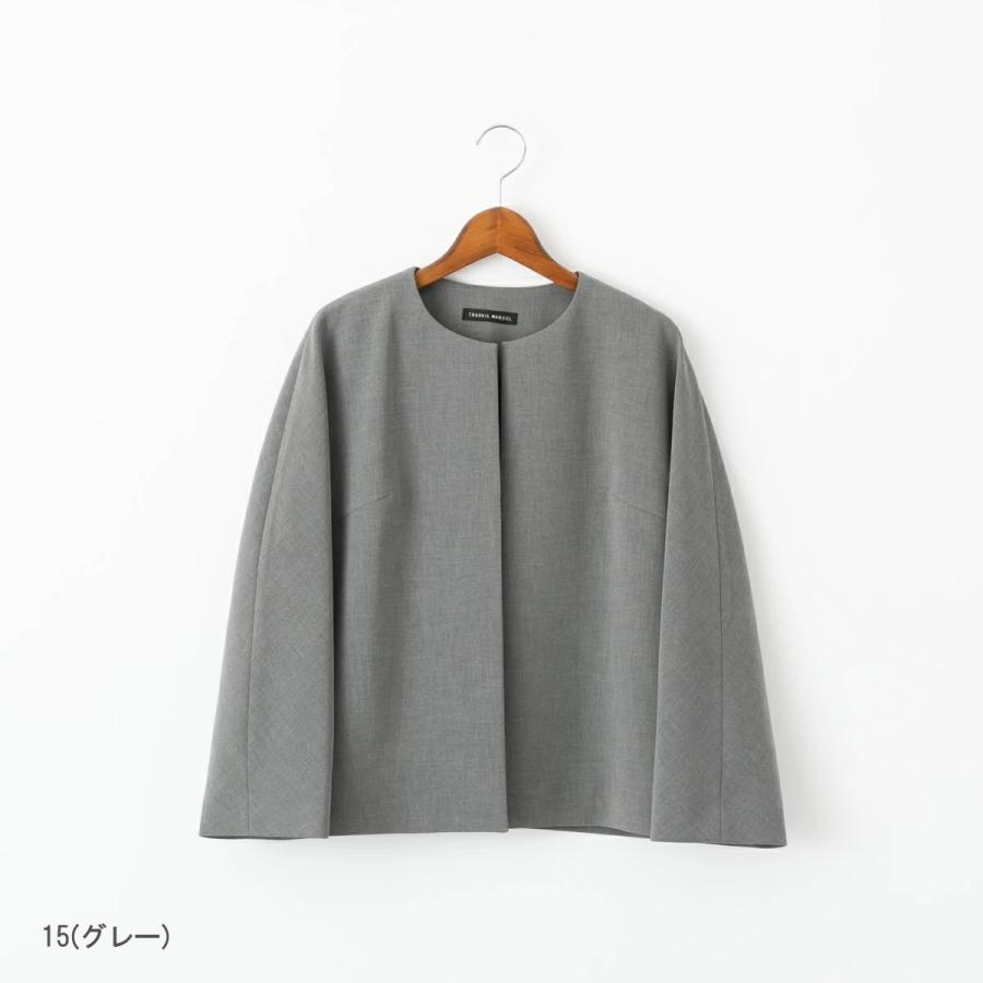 TRAVAIL MANUEL トラバイユ マニュアル ダブルクロス ノーカラー TRAVAIL MANUEL トラバイユ マニュアル ダブルクロス ノーカラー