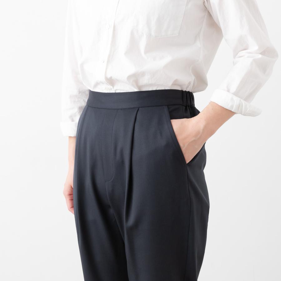 ユティリテ ギャバストレッチ タックパンツ メール便OK utilite