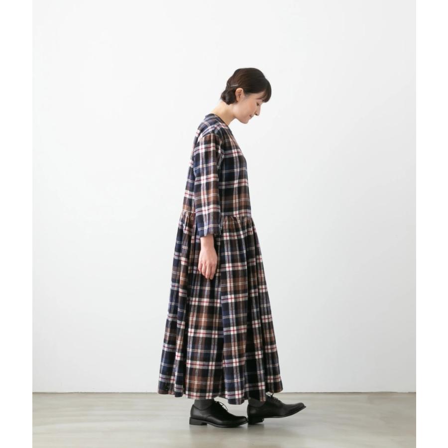 30 Off ユニヴァーサルティシュ ロングスリーブ チェック ギャザードレス Universal Tissu Ut210op032 ワンピース コットン ロング丈 ネル チェック Lu004 Ut210op0321 Bluebeat Web Store ブルービート 通販 Yahoo ショッピング