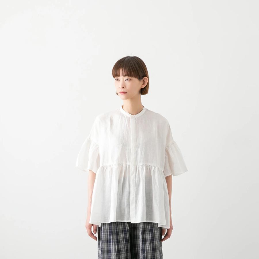 UNIVERSAL TISSU（ユニヴァーサルティシュ） フレンチリネン ギャザー