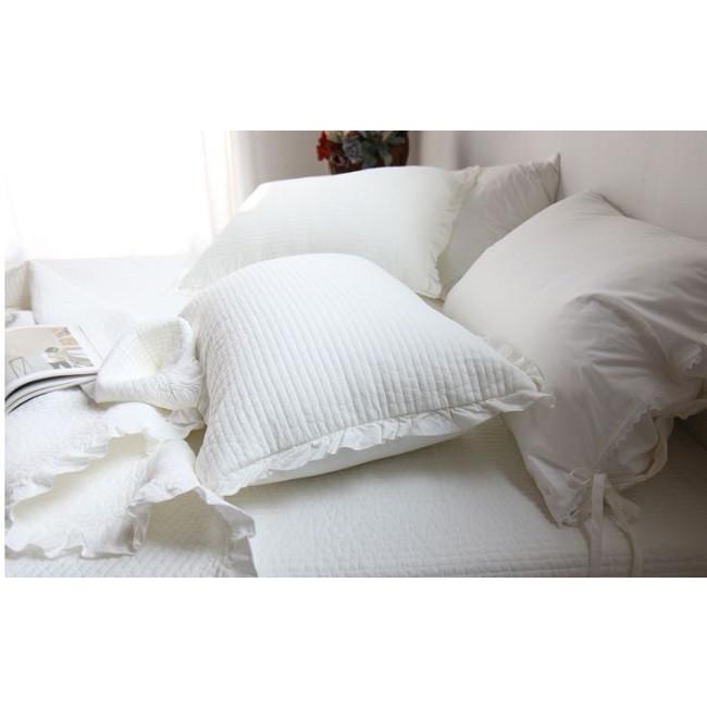 フリル付き 枕カバー ストライプイブル 40 60 Gdf イブルbluebee 通販 Yahoo ショッピング