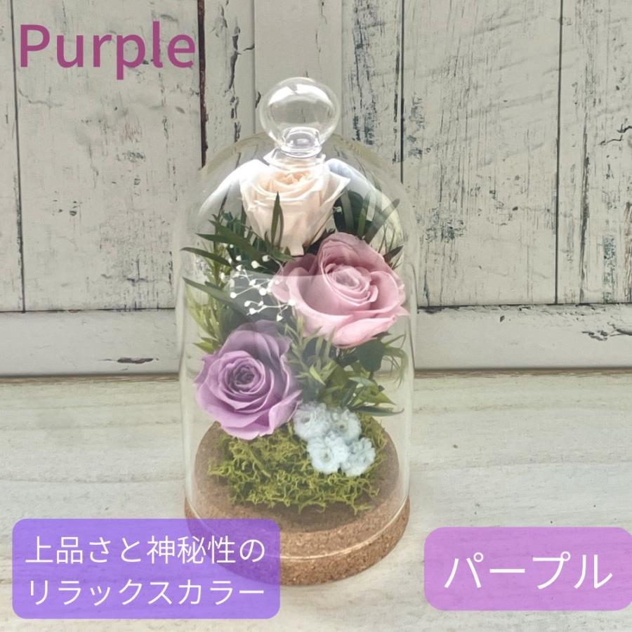 プリザーブドフラワー 仏花 ガラスドーム ミニ仏壇 お供え花 水替え
