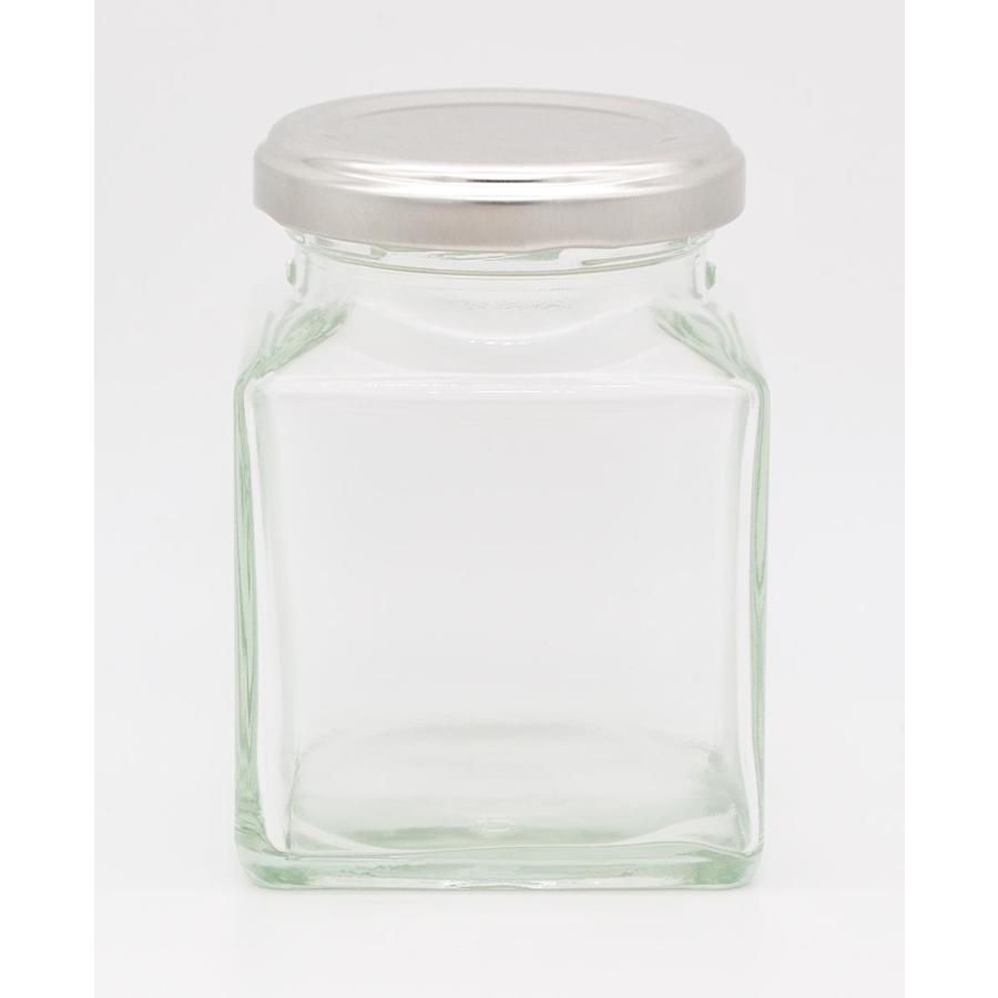 ジャム瓶 HS-角180ツイスト(ST) 四角瓶 キャップ・キャップシール付き