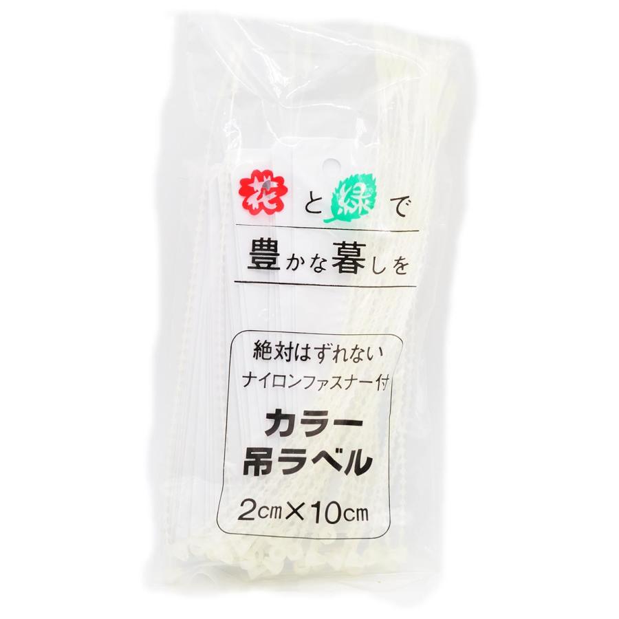 ナイロンファスナー付吊ラベル 10cm 30枚 ☆6色から選択☆大阪浪花園芸