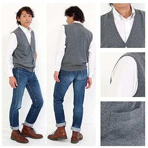 受注発注 Gobi ゴビ カシミヤ１００ メンズ ボタン ベスト ニット カシミヤベスト カシミヤ カシミア 紳士 男性 ブラック L 最高の Mercurytechnologies Mn Com