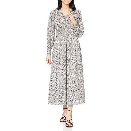 再値下げ エヌナチュラルビューティーベーシック ワンピース ハイウエストシャーリングマキシワンピース レディース オフベース M 流行に Edumig Com