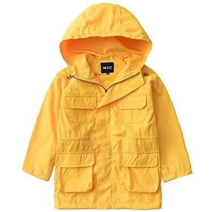 送料無料 M2c ジャケット キッズ ウインドブレーカー ジャンパー 撥水 防風 フード付き 春秋 男の子 女の子 イエロー 140 絶対一番安い Www Aqtsolutions Com