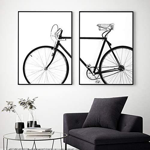 内祝い ポスター アートポスター 北欧 かっこいい A3 2枚セット自転車 ロードバイク 絵画 モノクロ モノトーン おしゃれ インテリア バイク 魅力的な Turningheadskennel Com