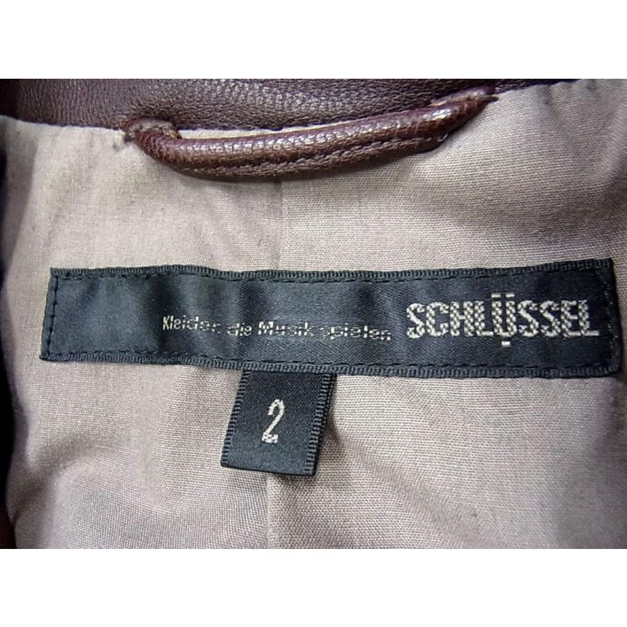 山羊革◇SCHLUSSEL シュリセル ゴートレザー ライダースジャケット 
