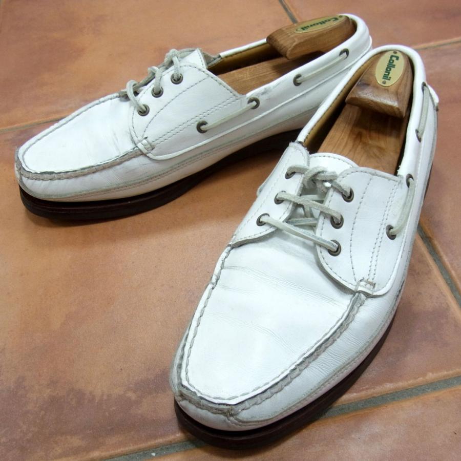 ALDEN ◇Alden レザーデッキシューズ モカシン オフホワイト 紳士靴