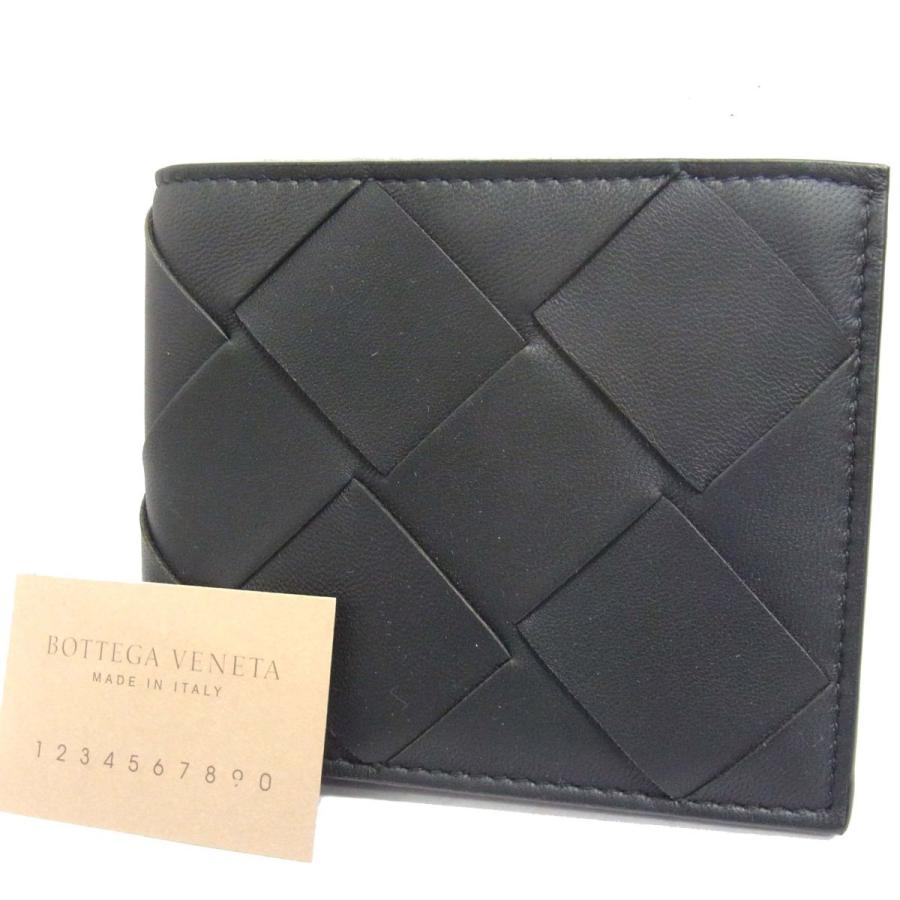 未使用品 定価77.000円☆BOTTEGA VENETA ボッテガヴェネタ 2つ折り財布 