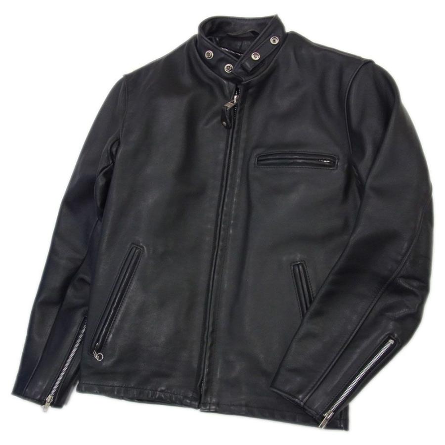USA製○Schott ショット レザー ライダース ジャケット 革ジャン ボア 