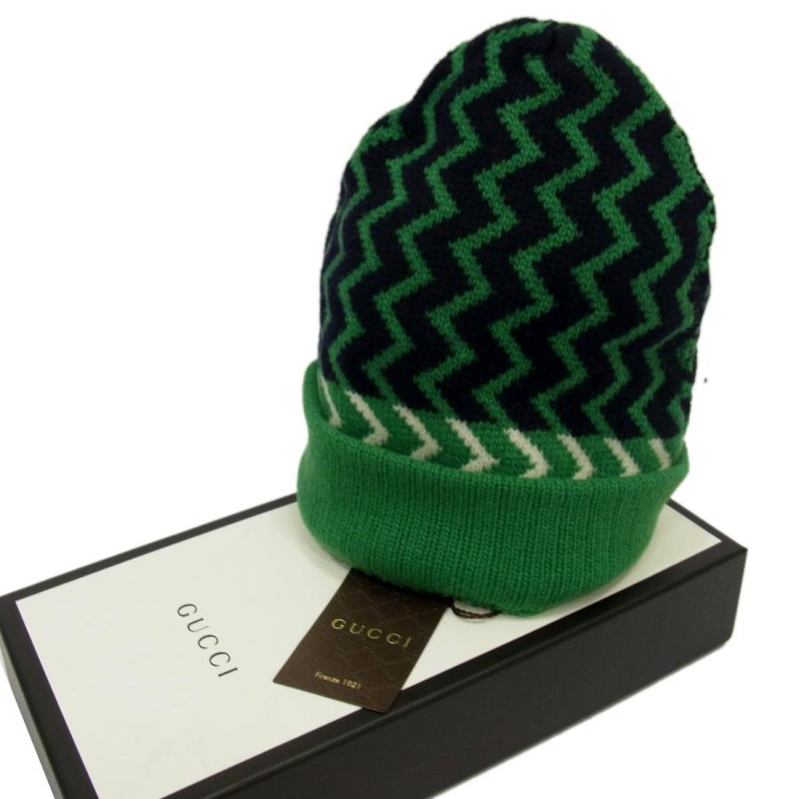 新品 19年モデル◇GUCCI HAT ZAGGEDE 544631 ジグザグ ビーニー ニット 