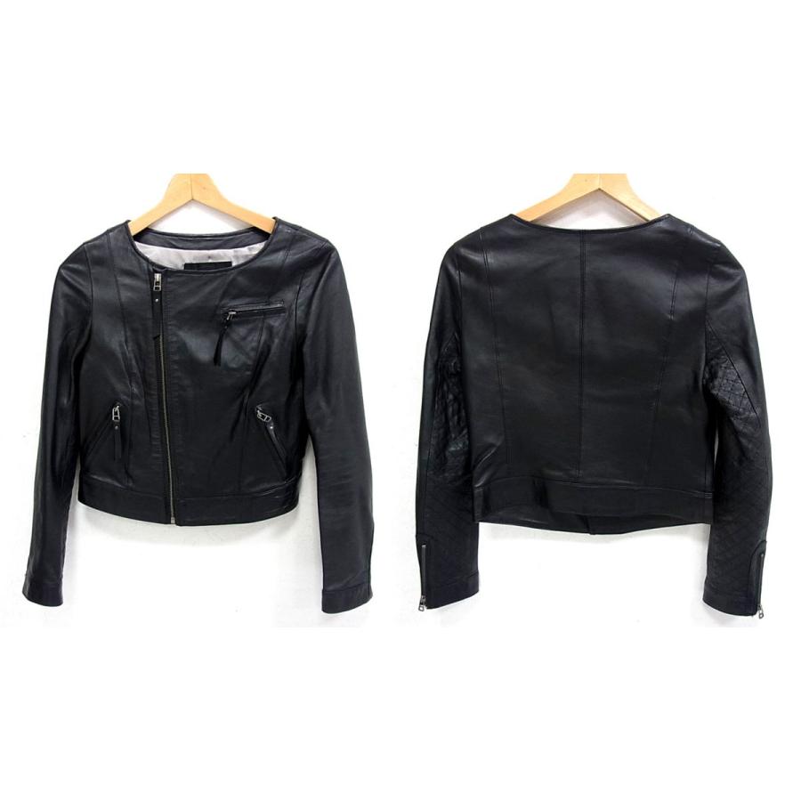 UNTITLED 美品 定価39.900円□UNTITLED ラムレザー ライダース UNTITLED 美品 定価39.900円□UNTITLED ラムレザー ライダース