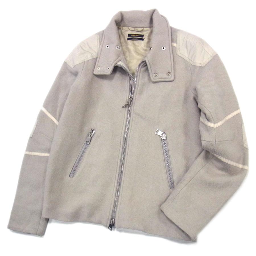 定価6万円以上○DIESEL BLACK GOLD ウール ライダース ジャケット 
