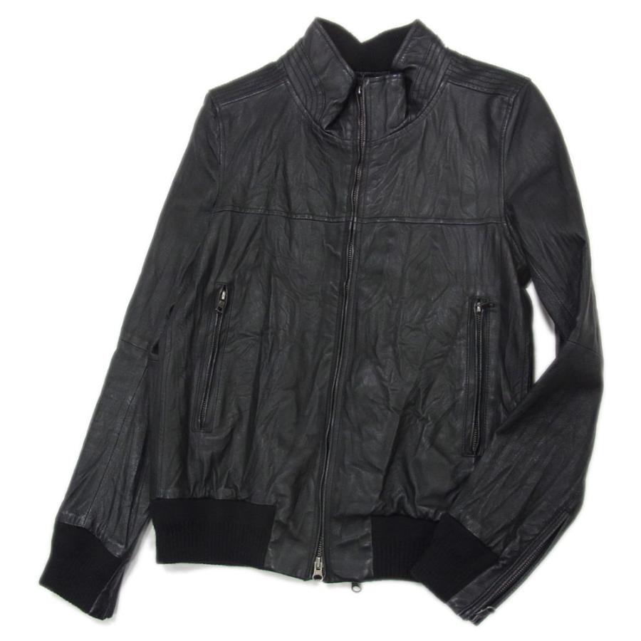 【本革】SANTSTIC スタジャン ブラック レザー　牛革 RESOUND CLOTHING - 《予約9月1日18時締め》 leather Varsity jacket