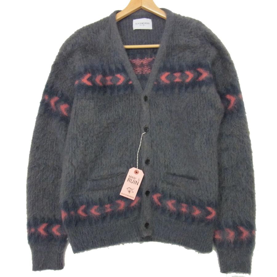 新品 定価46.200円 即完売☆Black Weirdos ブラックウィドー  21AW Basquiat Cardigan モヘアニット カーディガン メンズ 21AW-KN01 Black Weirdos 新品 定価46.200円 即完売☆Black Weirdos ブラック