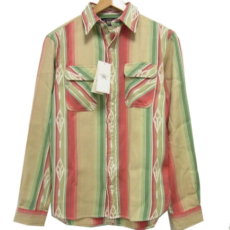 RRL◆ネイティブ柄 ジャガード 長袖 ワークシャツ XLサイズ RRL Ralph Lauren（ダブルアールエル） 新品 定価45.000円☆RRL 長袖