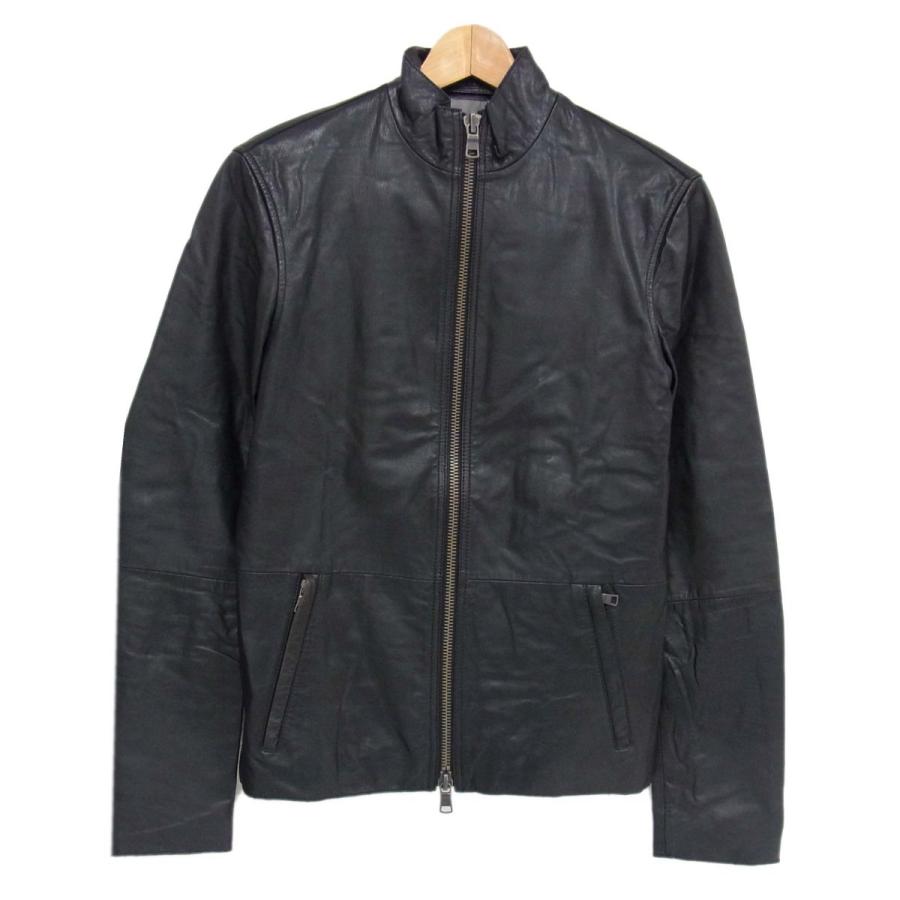 ARMANI EXCHANGE 山羊革◇ARMANI ゴートレザー ライダースジャケット
